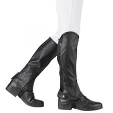 Image of Dublin Stretch Fit Half Chaps Childs Black