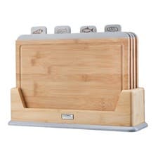 Image of Cooks Professional Index Chopping Board Set | 4-Piece Bamboo | Durable and Easy