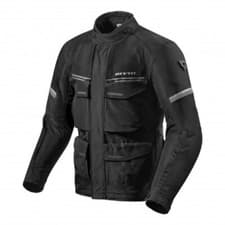 Image of Rev'it Outback 3 Black Silver Touring Adventure Motorcycle Jacket Size 4XL