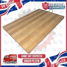 Image of BAMBOO WOODEN WOOD CHOPPING BOARD KITCHEN FOOD CUTTING SLICING SERVING PLATTER