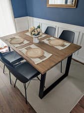 Image of Wooden Dining Table, 6-8 People, 150 x 90 cm