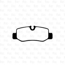 Image of Brake Pads For Mercedes Benz Vito W447 Rear Axle Abtex PLU2337