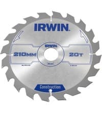 Image of IRWIN® Construction Circular Saw Blade 210 x 30mm x 20T ATB IRW1897203