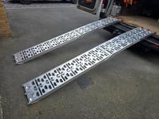 Image of Folding Aluminium Ramps 340kg Capacity x 2 motorcycle, lawnmower, atv