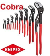 Image of Knipex Cobra Water Pump Pliers Push Button Self Locking 8701 Series 100mm-560mm