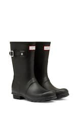 Image of Women's Hunter Original Wellington Short Boots Rain Boots Matte Black Size 7