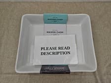 Image of Mason Cash Classic Collection White Rectangular Oven Dish (READ)