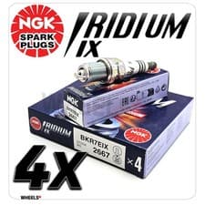 Image of NGK IRIDIUM SPARK PLUGS x 4 - BKR7EIX / STOCK CODE 2667