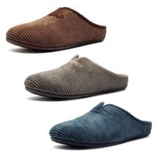 Image of Cotswold Blackbird Mens Christmas Slippers Luxury Comfort Cosy Warm Slip on Mule