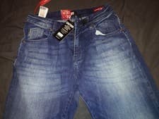 Image of NEW POLICE 883 LAK778 CASSADY Regular Straight Fit Jeans W30 L30 With Tags Blue