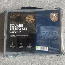 Image of Waterproof Premium Square Bistro Set Cover 150x70x90cm Garden Outdoor Grey