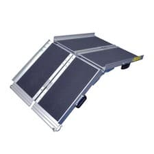 Image of Aidapt Folding Wheelchair Ramp Suitcase Style Scooter Rollator 43st. Max 4ft 6ft