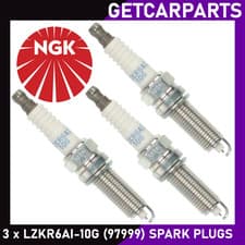 Image of Replacement Spark Plugs x3 NGK LZKR6AI-10G 97999 YR8DII30W IXUH22I CCH9047