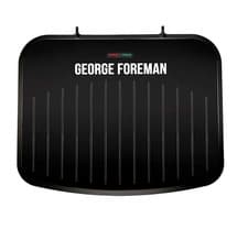 Image of George Foreman Medium Fit Health Grill Flat Design Floating Hinge Black - 25810