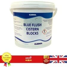 Image of Blue Flush Cistern Blocks - Tub of 24 CLEENOL 082BLUE (Bathroom & Toilet)