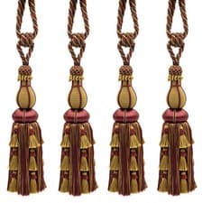 Image of DÉCOPRO Large Elegant Tassel Tieback, Color# LX09 [Set of 4]