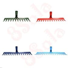 Image of 12/14/16/18 Tooth Heavy Duty Tempered Steel Metal Rake Head Lawn Leaves Garden