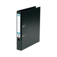 Image of Elba 50mm Lever Arch File Plastic A4 Black 100202102