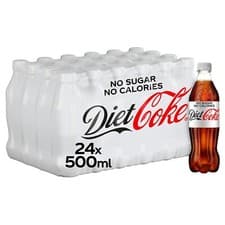 Image of Diet Coke Bottles 500ml - Pack of 24