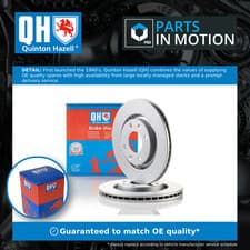 Image of 2x Brake Discs Pair Vented Front 266mm BDC5240 Quinton Hazell Set 1618890480 New