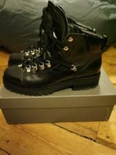 Image of AllSaints Lia Boots Black Leather UK41 BNIB