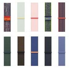 Image of Apple Watch Sport Loop Band Strap Nike 49mm 46mm 45mm 44mm 42mm 41mm GENUINE