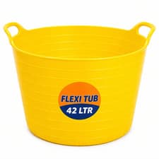 Image of “42L Flexi Tub Heavy Duty Flexible Bucket Garden Storage Builders Tub UK”