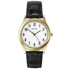 Image of SEKONDA gents classic watch 3623 Black Strap RRP £29.99