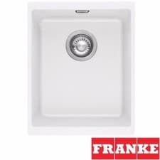 Image of Franke Sirius 1.0 Bowl White Tectonite Undermount Kitchen Sink SID110-34 WHT