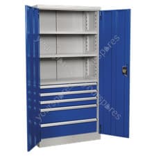 Image of Sealey Premier Industrial? Cabinet with 5 Drawers & 3 Shelves 1800mm