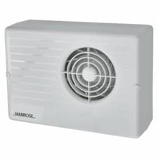 Image of Manrose CF200T Centrifugal Bathroom Extractor Fan with run on Timer - 4"