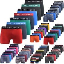 Image of Smith & Jones Mens 7 Pack Boxers Shorts Trunks Underwear Set Multipack S-XXL
