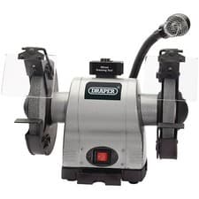 Image of Draper 05097 200mm 550W 230V Heavy Duty Bench Grinder with Worklight