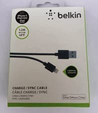Image of Belkin 4ft 1.2m Lightning to USB Cable iPhone Charging Ipad Ipod MFI certified