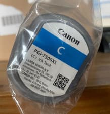 Image of Genuine Canon PGI-7500 XL Ink Tank Cyan High Capacity Inc Vat UK