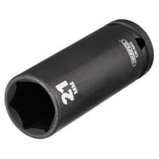 Image of Draper 1x HI-TORQ 21mm 1/2" Square Drive Deep Impact Socket Professional Tool
