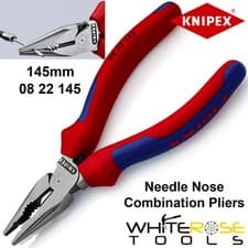 Image of Knipex Combination Pliers Needle Nose Long 145mm Multi Component Grips