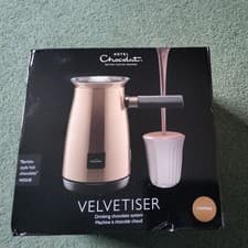 Image of Hotel Chocolat Velvetiser Hot Chocolate Machine-Copper + ceramic cups, BNIB
