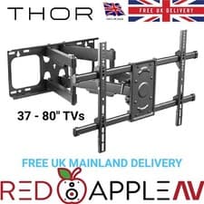 Image of THOR 28015T Heavy Duty Full Motion TV Wall Mount 37–80" Bracket FREE Delivery