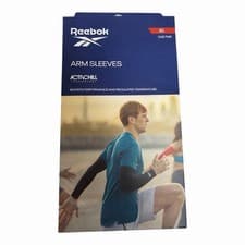 Image of Reebok Arm Sport Compression Sleeves ActivChill Size Adult Size: XL Black New