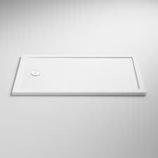 Image of Pearlstone White Bath Replacement Rectangular Shower Tray 1700mm x 700mm