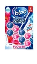 Image of 6 X ( Pack of 2) Bloo Power Active Toilet Rim Fresh Flowers With Anti-limescale