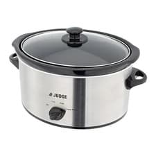 Image of Slow Cooker by Judge – 3.5L, Black, Glass Lid, Cool Touch Handles, Easy Clean