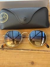 Image of Ray-Ban Jack Sunglasses RB3565 Gold Frame Blue Gradient Lens