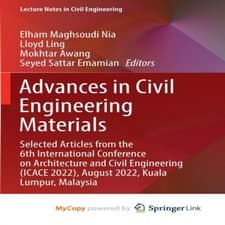 Image of Advances in Civil Engineering Materials Selected Articles from th