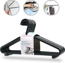 Image of Adult Black Coat Hanger Wardrobe Organizers Perfect for All types of clothes