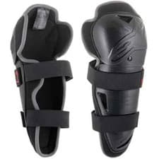 Image of ALPINESTARS BIONIC ACTION KNEE GUARDS YOUTH BLACK PAIR MX MOTOCROSS KNEE PADS