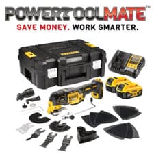 Image of Dewalt DCS356P2 18v XR 3 Speed Oscillating Multi Tool Kit with 2x5ah batteries,