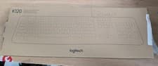 Image of Logitech K120 Wired Business German Keyboard, QWERTZ - White