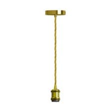 Image of Industrial  Pendant Light Fitting E27 Ceiling Rose Adjustable Cable Lamp UK
